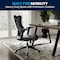 Flash Furniture High Back Designer Black Mesh Swivel Ergonomic Office Chair with Adjustable Arms BL-ZP-806-BK-GG - alternate 7